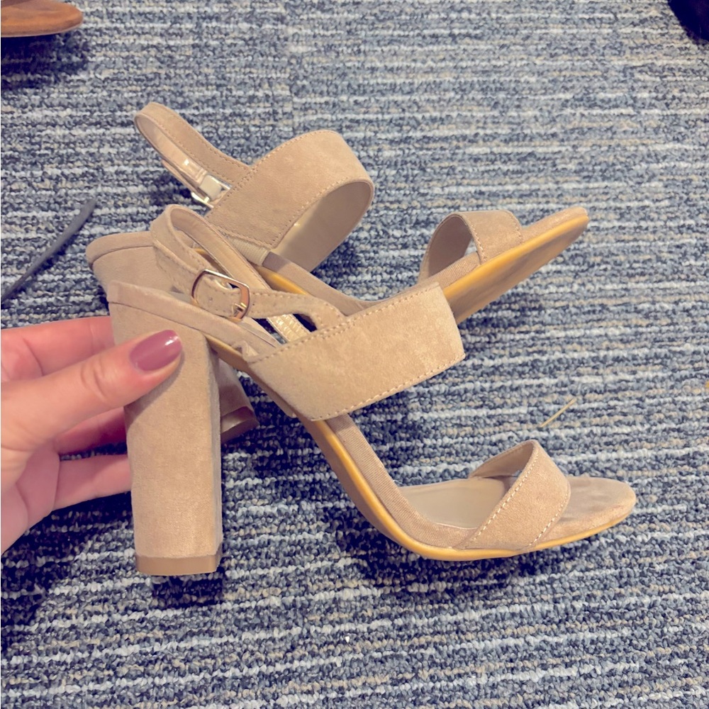 Heeled Nude Sandal